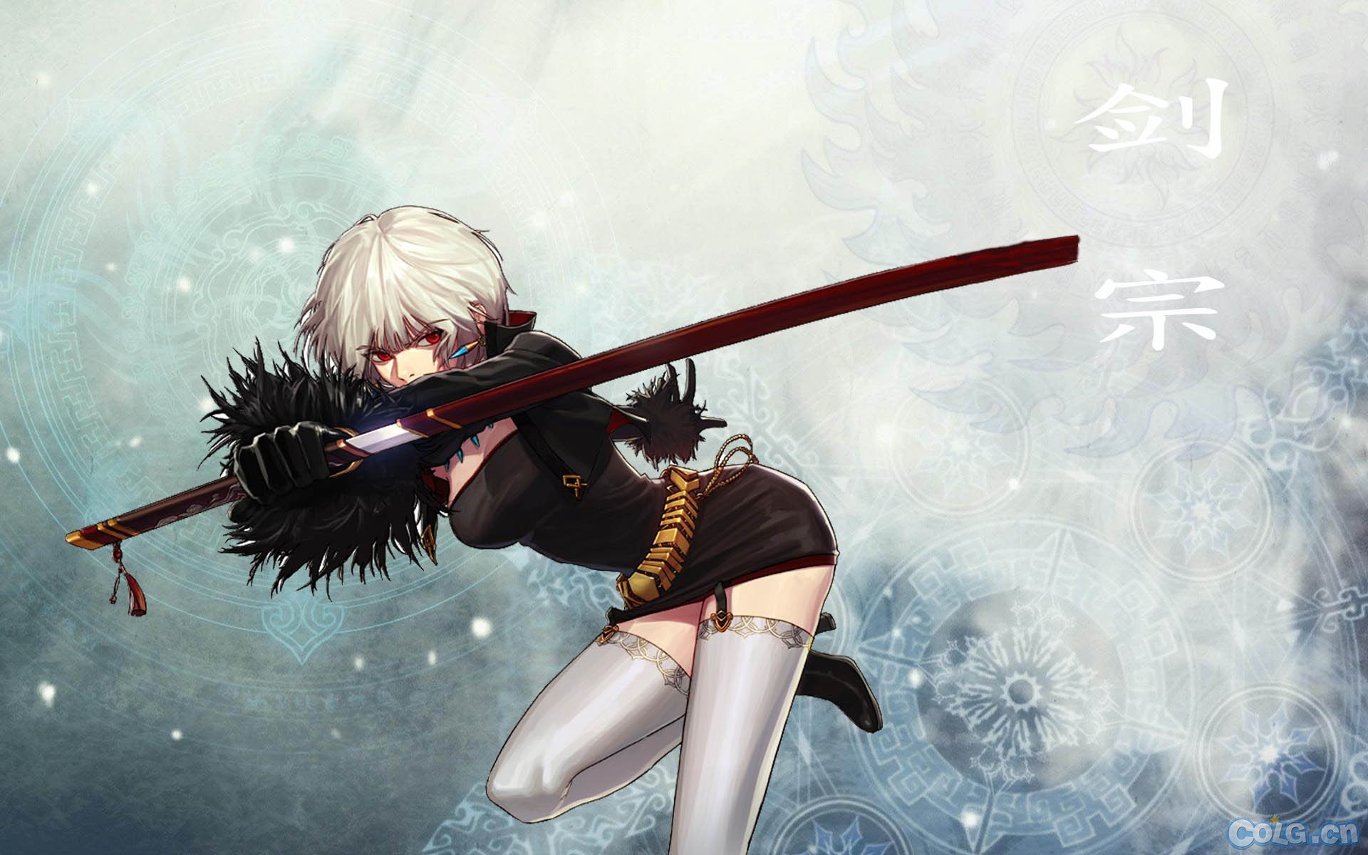 卡赞大堂的剑豪图哪有剑宗风骚?于是我ps了一