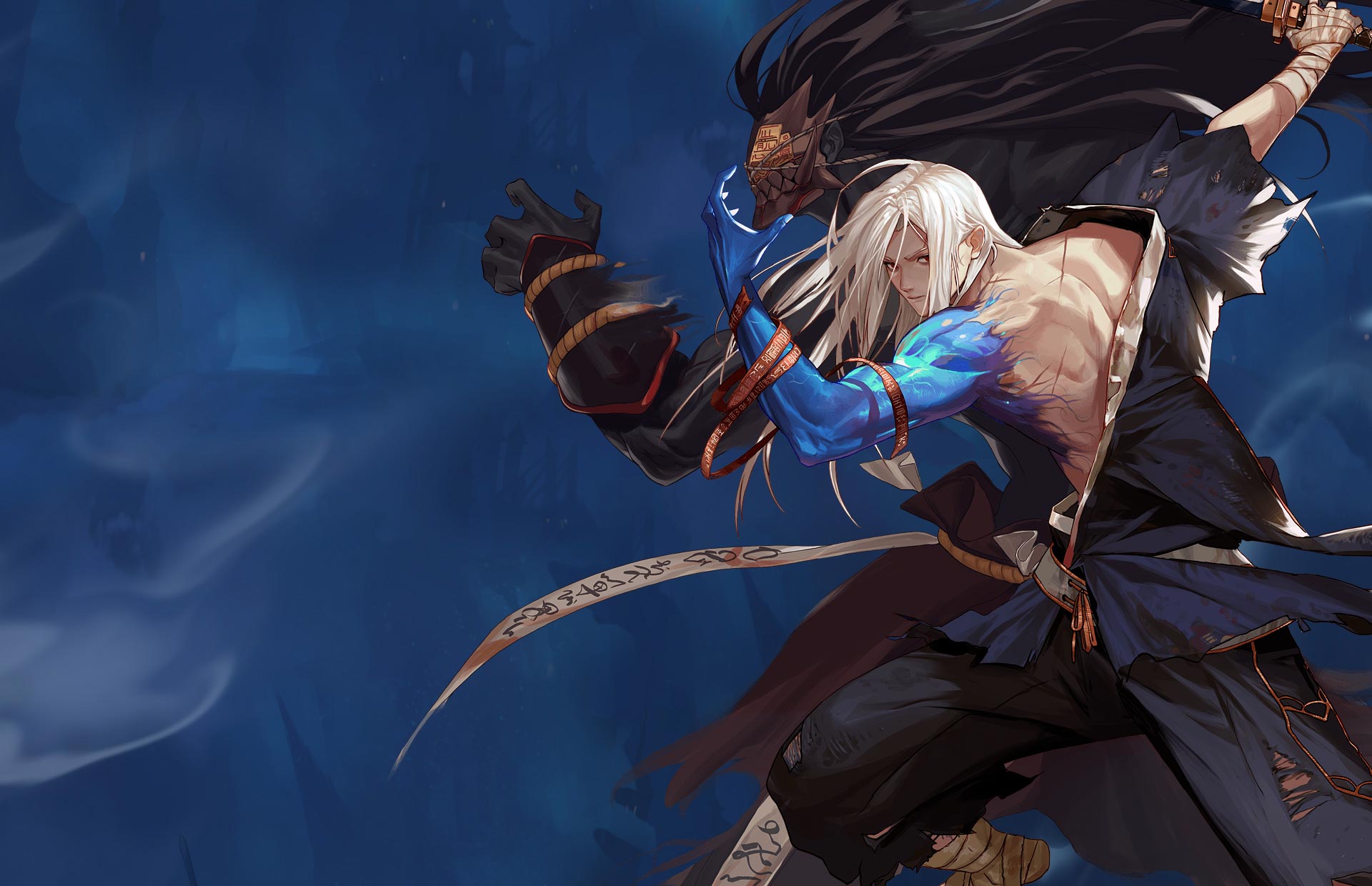 剑鬼 傀儡师 一觉立绘【韩服官网提取】