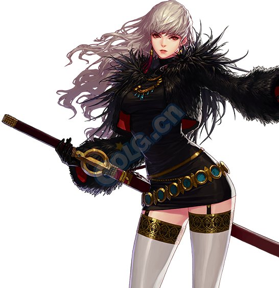 你会发现女鬼剑初始立绘也是这样