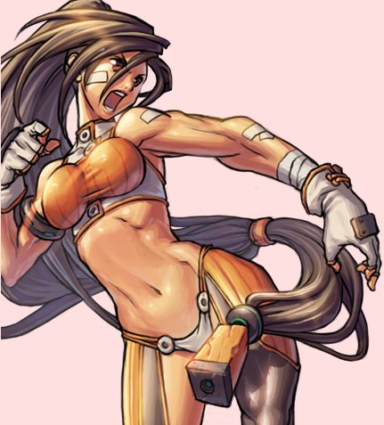 其实看了一下女格斗身材模组,除了站立不动的大腿看起来比较肥,其余