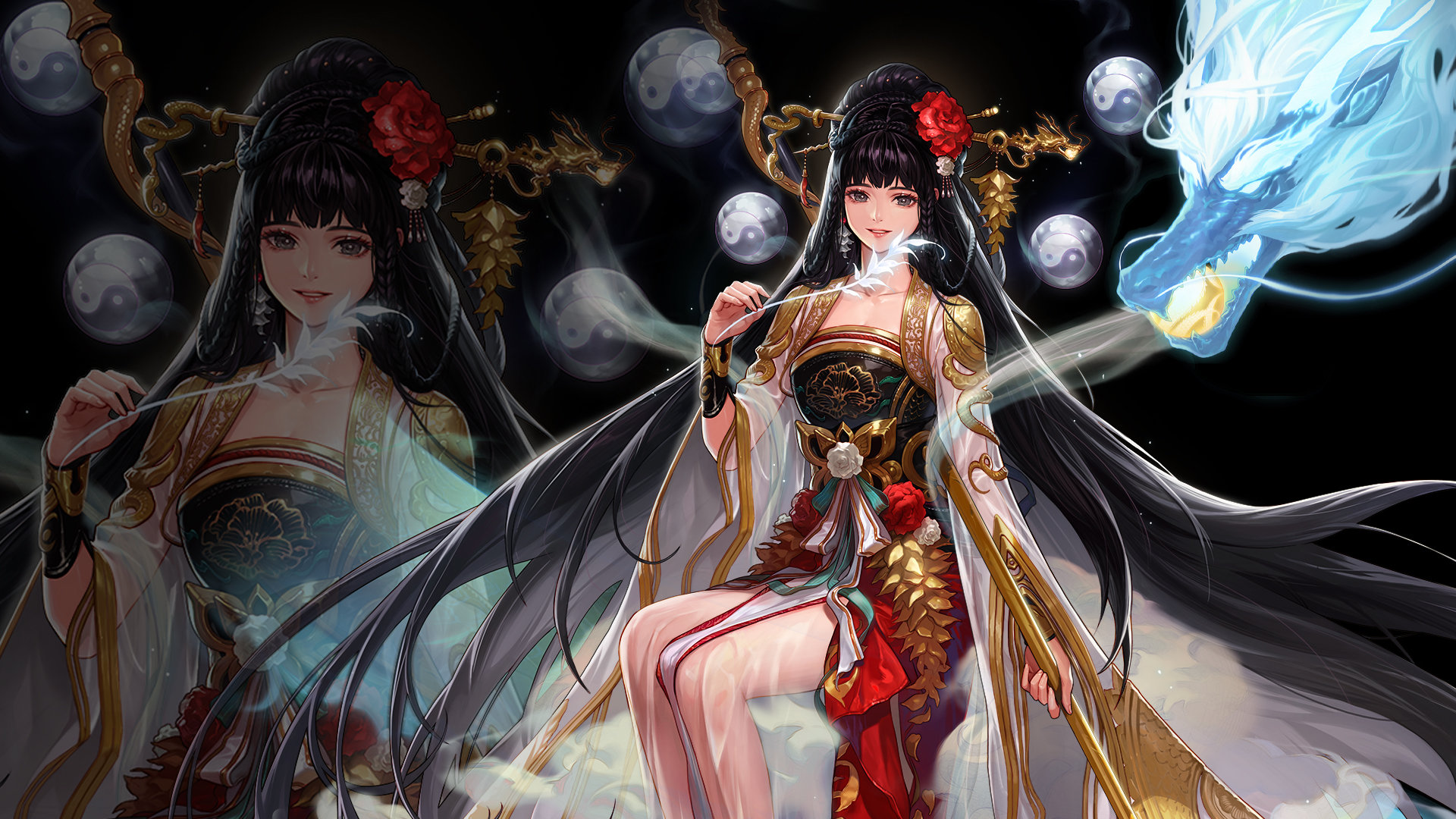 自制女圣职pc壁纸(1920*1080),沃特碧们的colg,dnf地下城与勇士