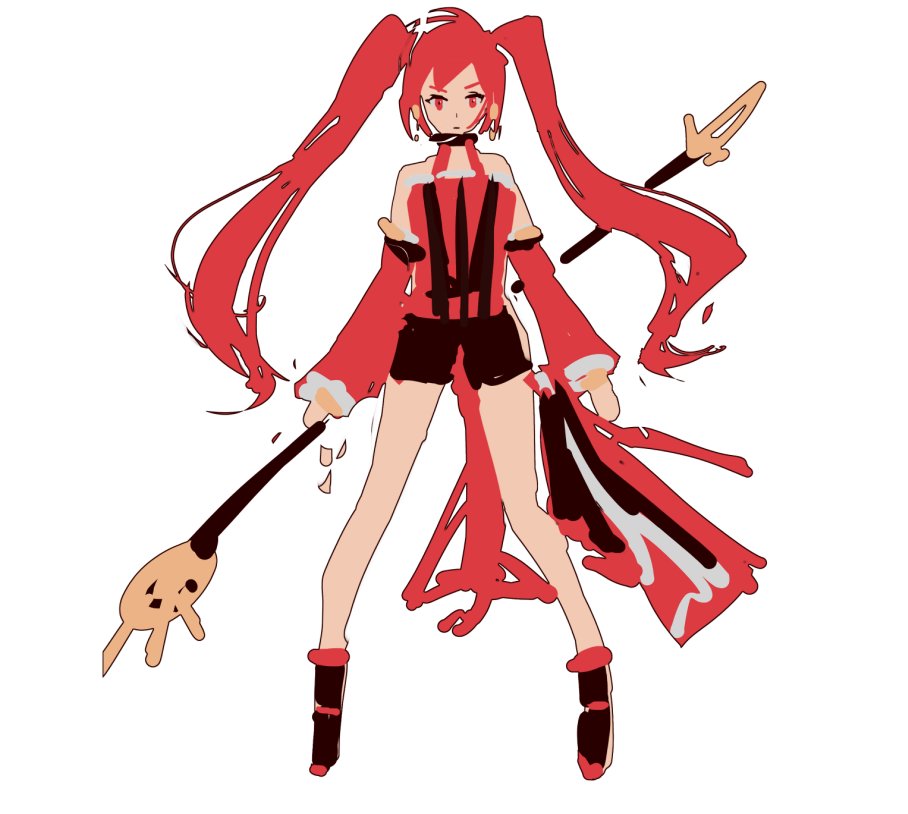 【绘画】斗萝的立绘绘制过程~加一点点细节o(∩_∩)o