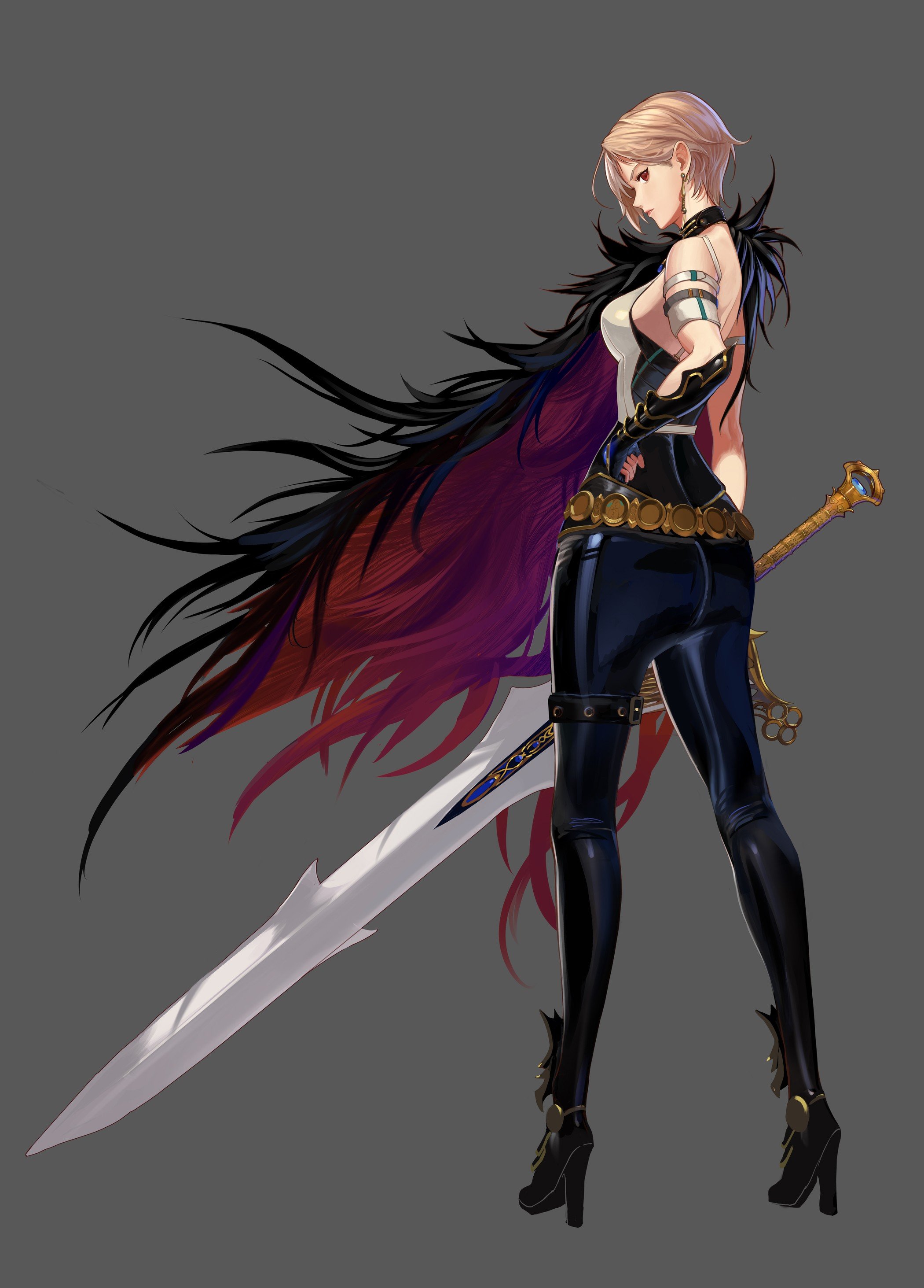 女机械立绘第二发还有一只肥鯮大家评论区说下想看的角色说不定下次就