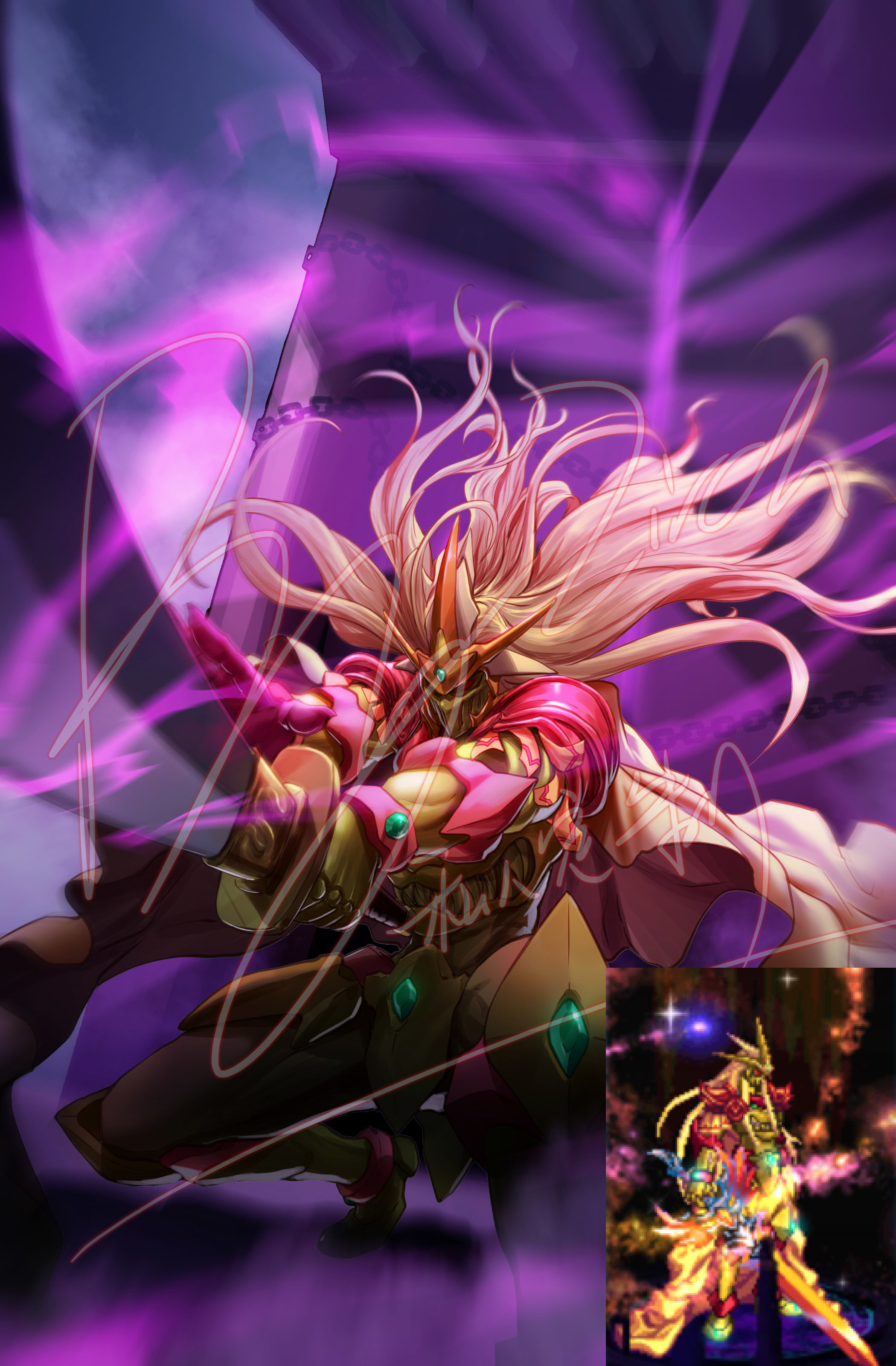 zirch:分享近阶段画的一张帅气的鬼泣,来自dnf玩家(就是个刀子)约稿的