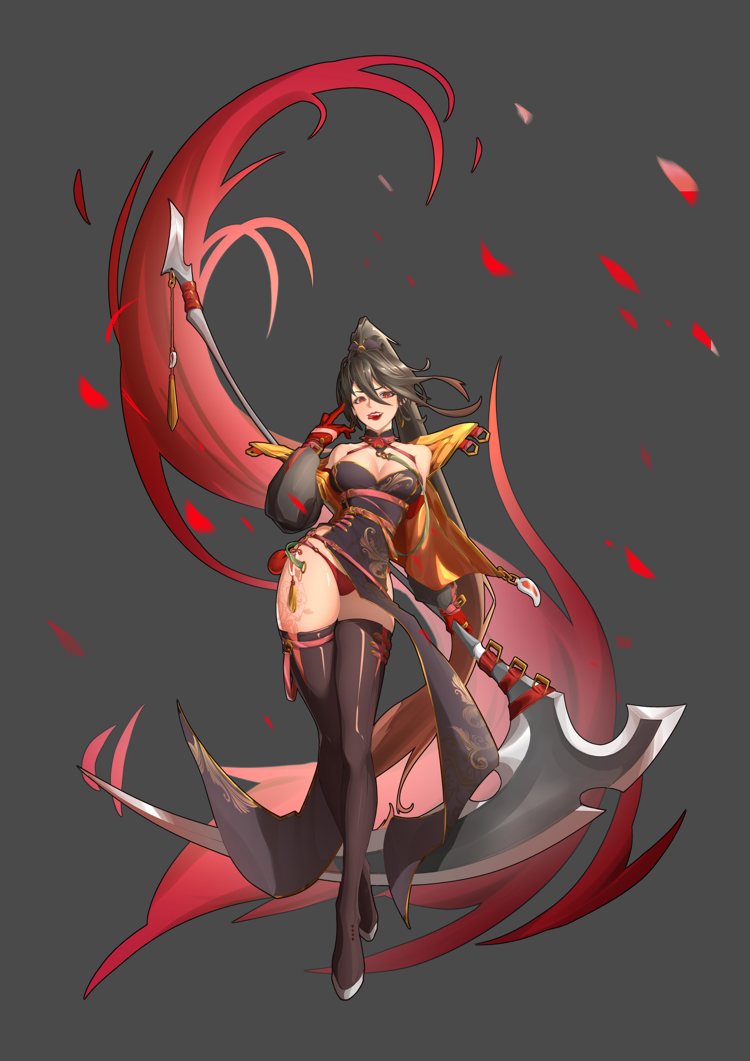 开心的画了旗袍四姨和魔道,参加了比赛,来拉拉票,沃特碧们的colg,dnf