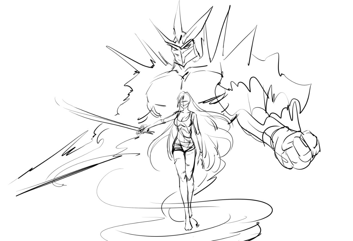 zirch玩家立绘步骤图分享女王气息剑魔来袭