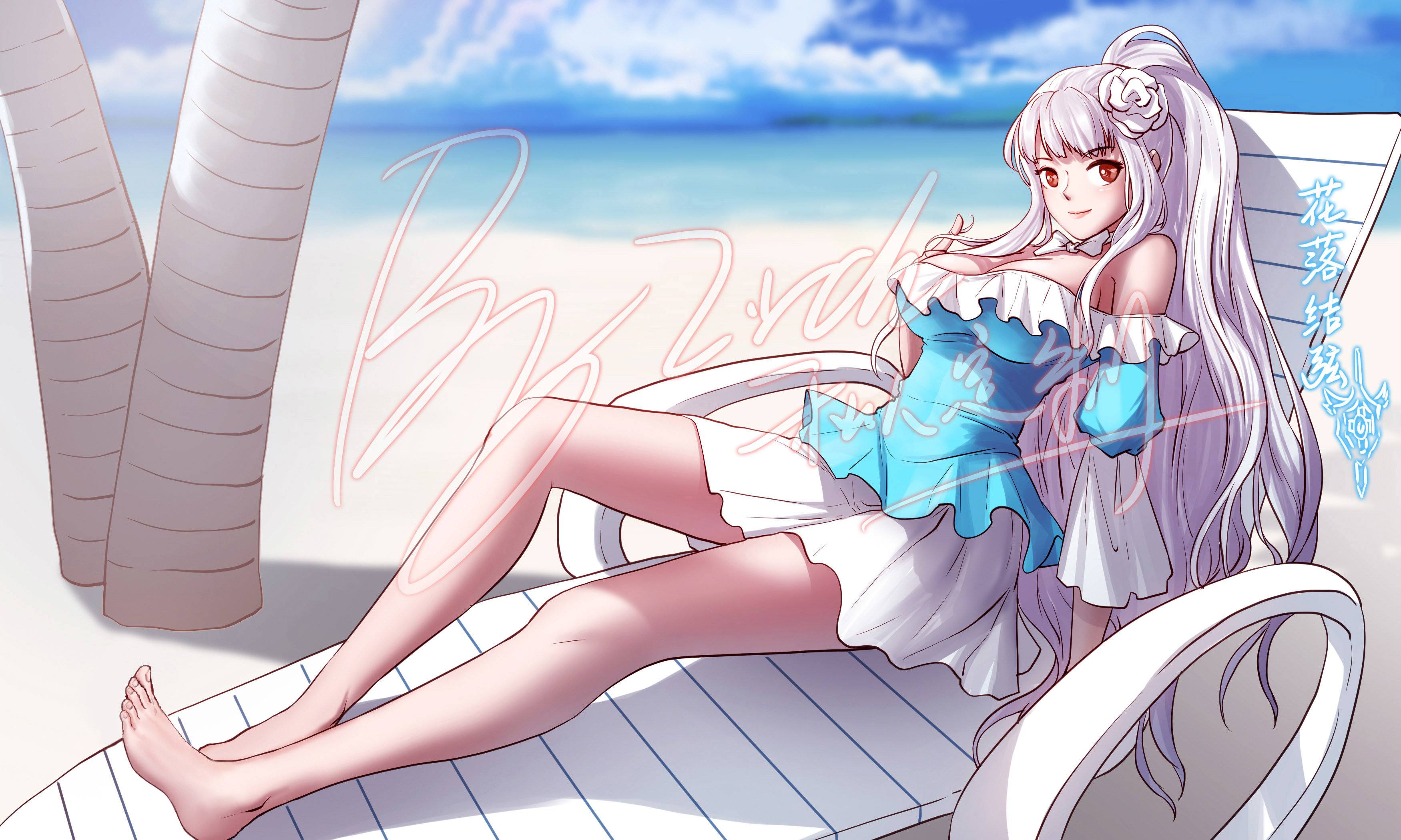 微调夏日帕拉丁立绘图步骤分享虽然夏天已经过去