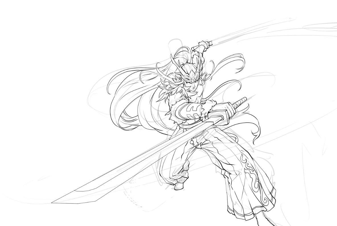 剑魂立绘图步骤分享~,沃特碧们的colg,dnf地下城与勇士 - colg社区