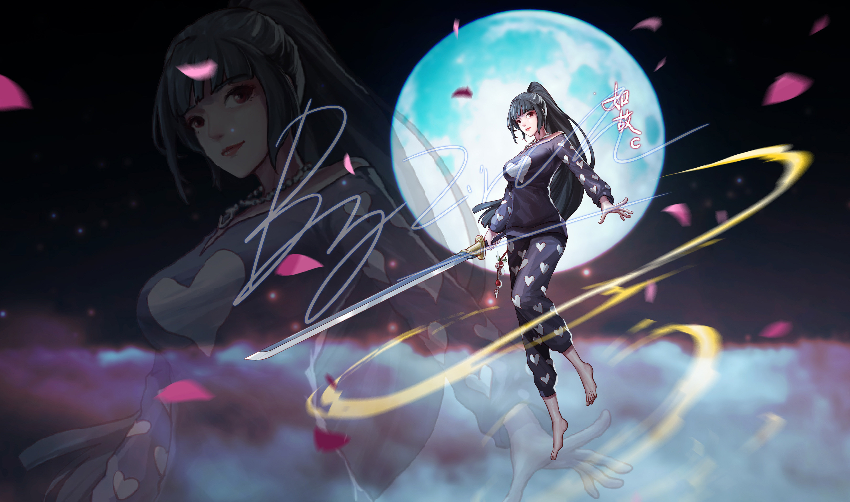 剑帝立绘图步骤分享~你喜欢日系还是韩系2