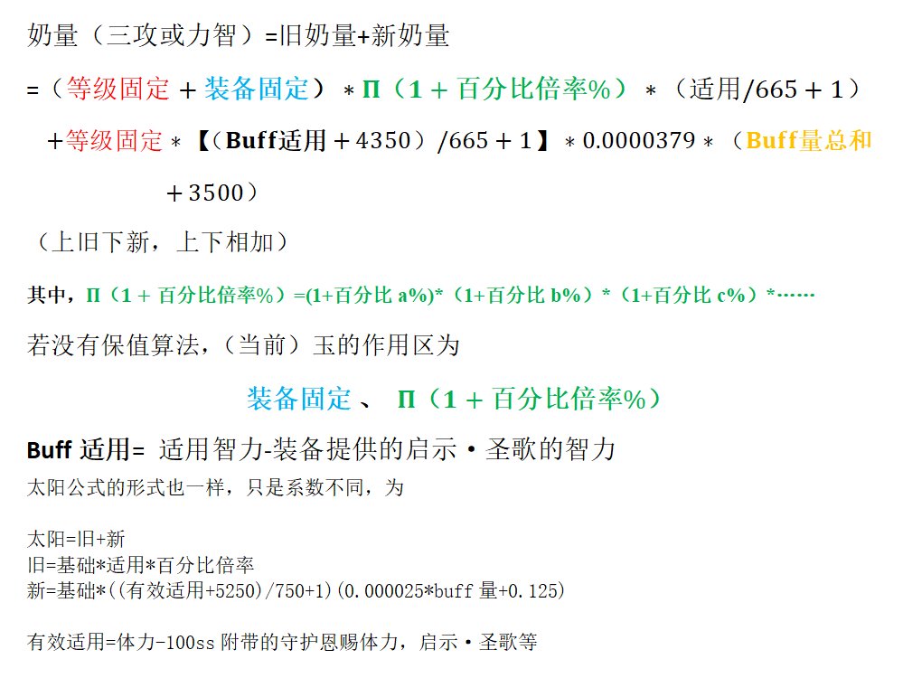 此帖帮迷茫的各位解析奶的105公式（整理今天V佬硕哥直播间对话的要点）4