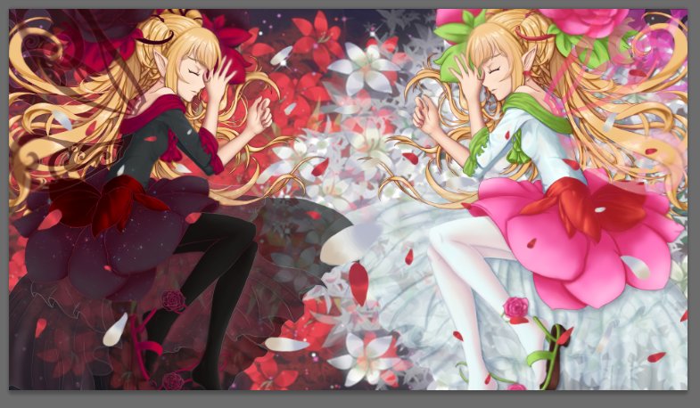 以前画的双子花仙子6