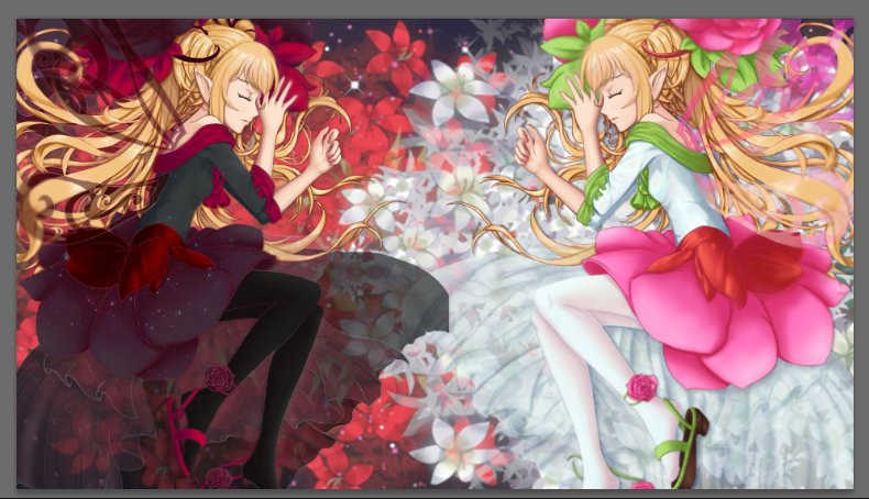 以前画的双子花仙子5