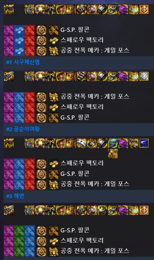目前韩服天界人装备流派以及CP选择27