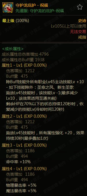 【杂谈：105级装备搭配】以漫游为例，特化45技能装备搭配探讨2