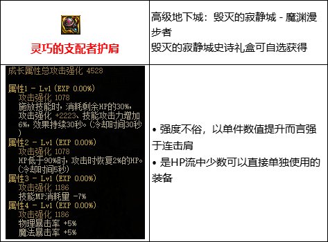 【攻略：110版本】105级史诗装备流派介绍（七）：低血流2