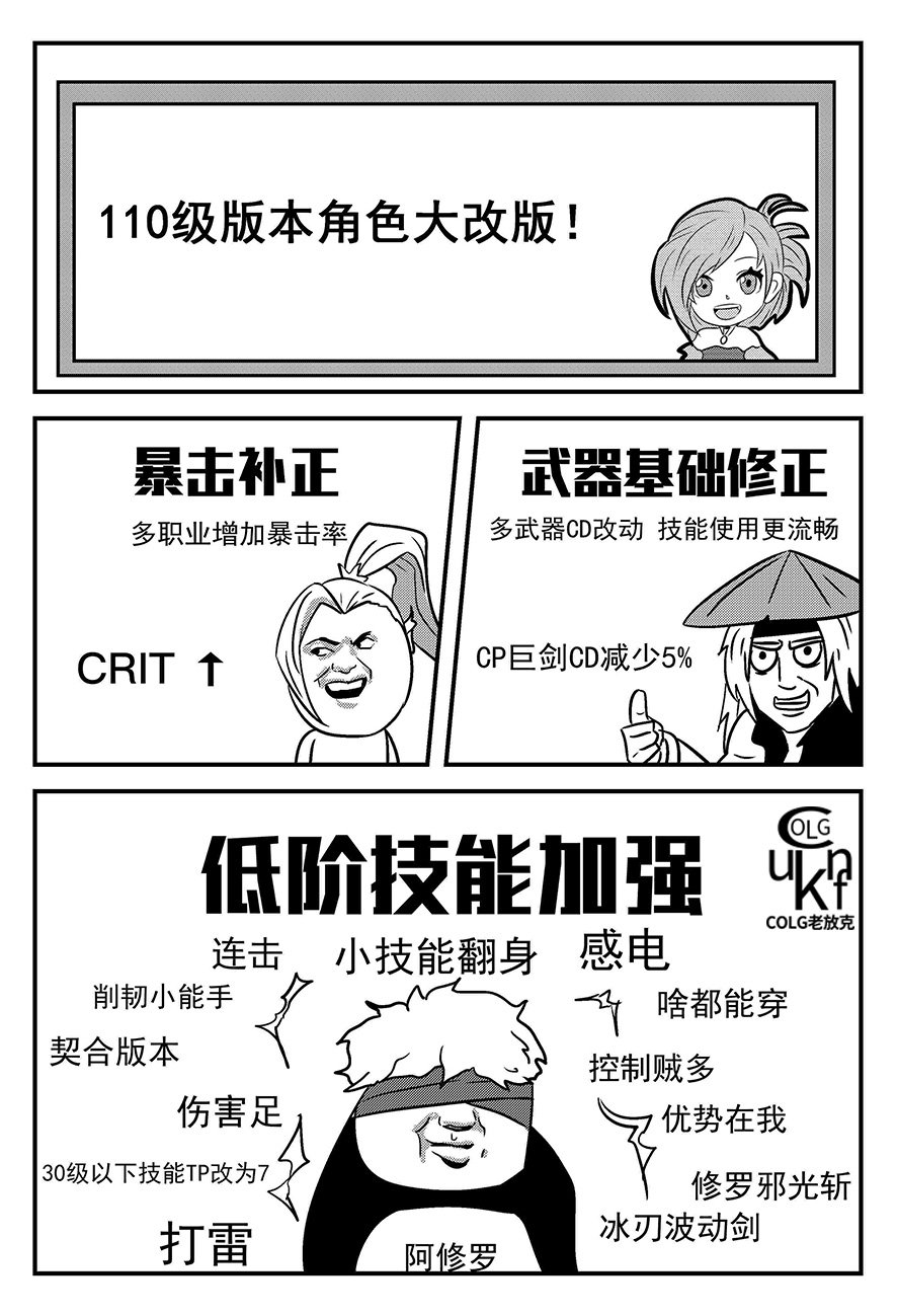 【老放克】D N F 短 篇 漫 画 110级特别篇  第①期 角色改版2