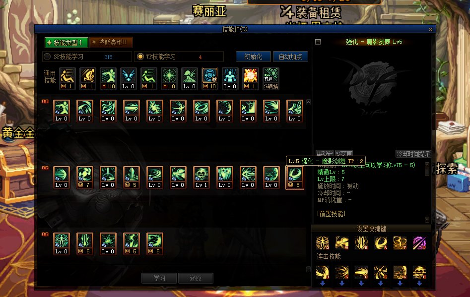 110黑暗武士TP技能舍取问题5