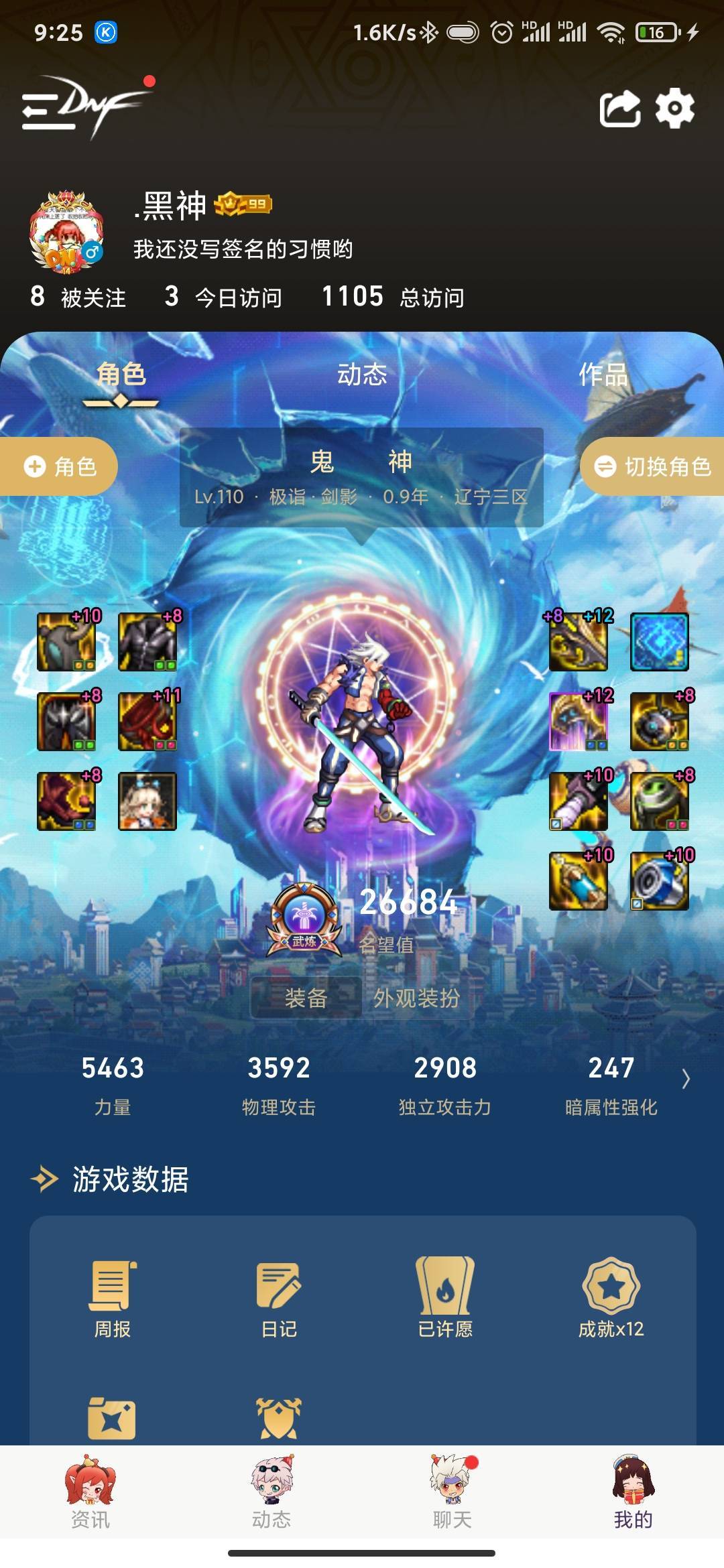 来至一个黑脸的装备进度4