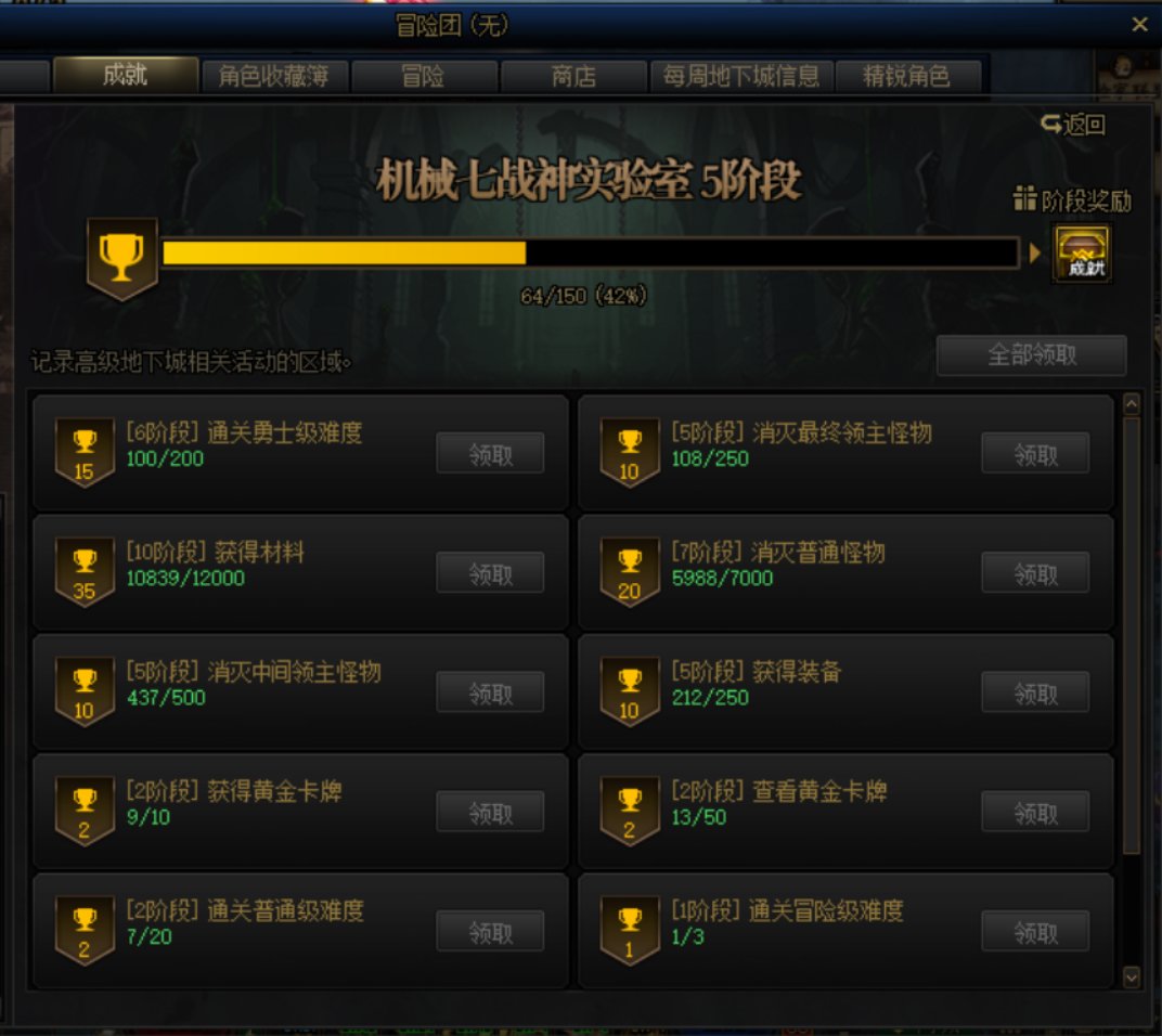 看看大家机械战神副本平均出几个装备（个人1.96件/次）2