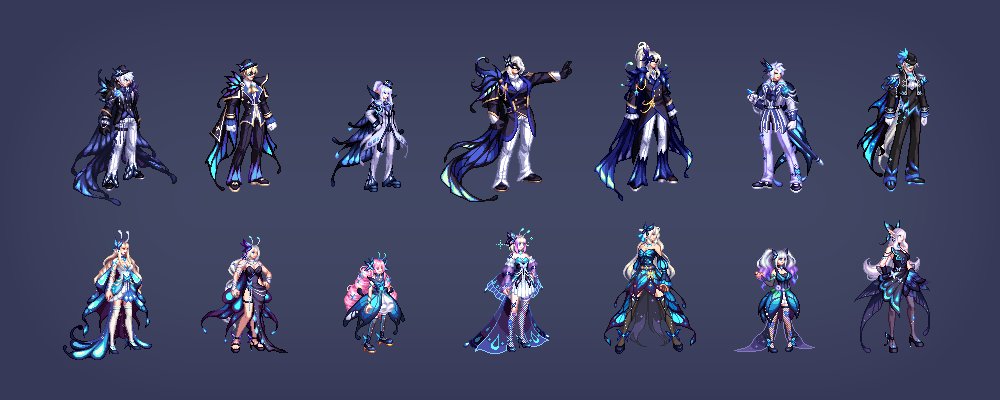【爆料：韩服更新】新款蝴蝶礼包全展示（时装/武器装扮/光环/宠物/原画）4