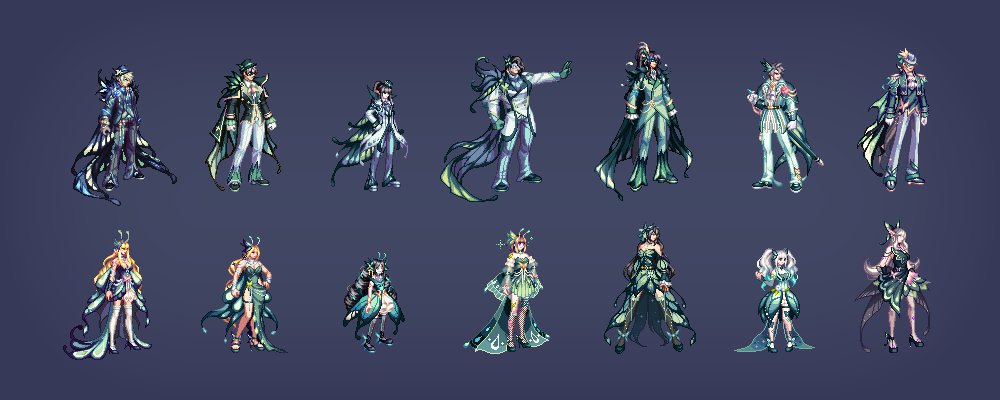 【爆料：韩服更新】新款蝴蝶礼包全展示（时装/武器装扮/光环/宠物/原画）8
