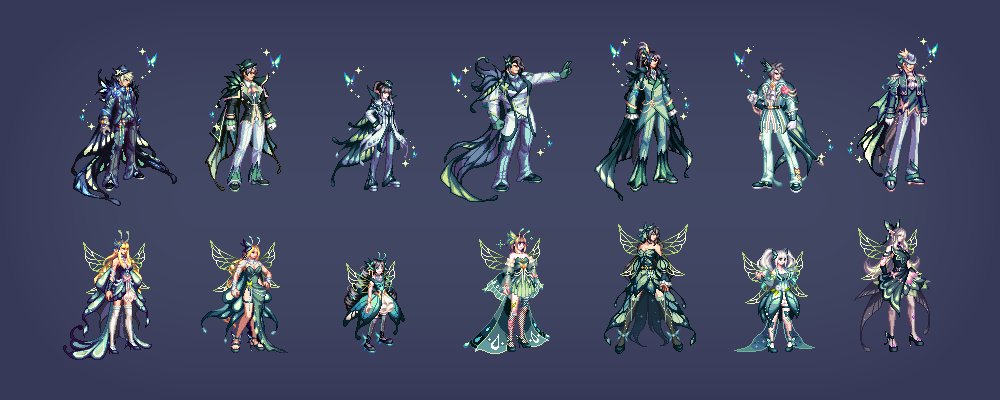 【爆料：韩服更新】新款蝴蝶礼包全展示（时装/武器装扮/光环/宠物/原画）7