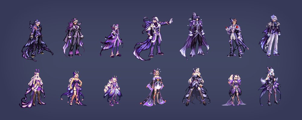【爆料：韩服更新】新款蝴蝶礼包全展示（时装/武器装扮/光环/宠物/原画）10