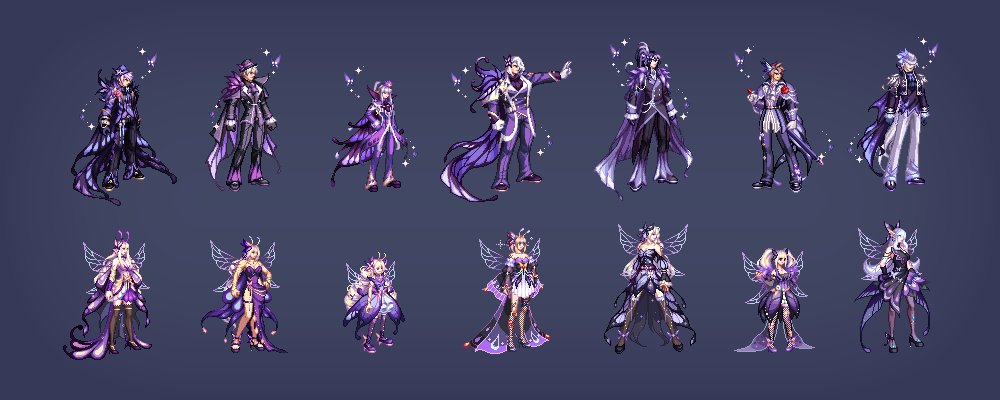 【爆料：韩服更新】新款蝴蝶礼包全展示（时装/武器装扮/光环/宠物/原画）9
