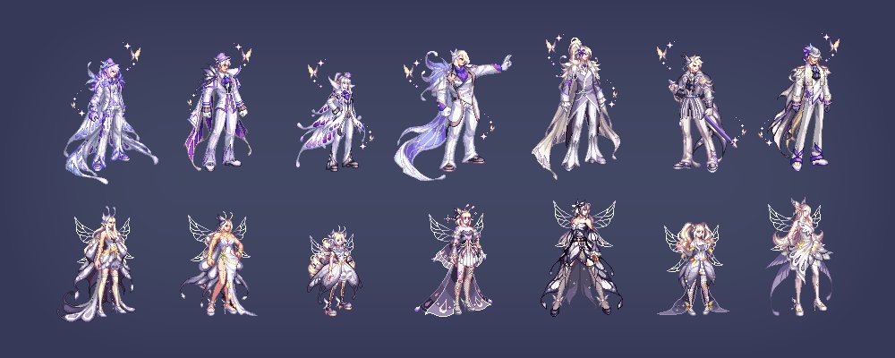 【爆料：韩服更新】新款蝴蝶礼包全展示（时装/武器装扮/光环/宠物/原画）11