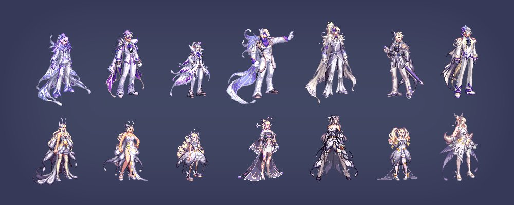 【爆料：韩服更新】新款蝴蝶礼包全展示（时装/武器装扮/光环/宠物/原画）12