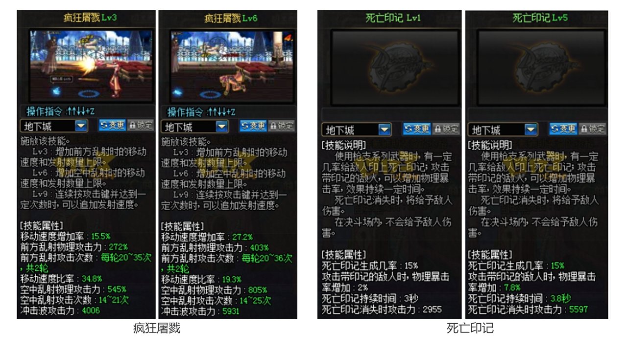 dnf职业改动历程——男枪12