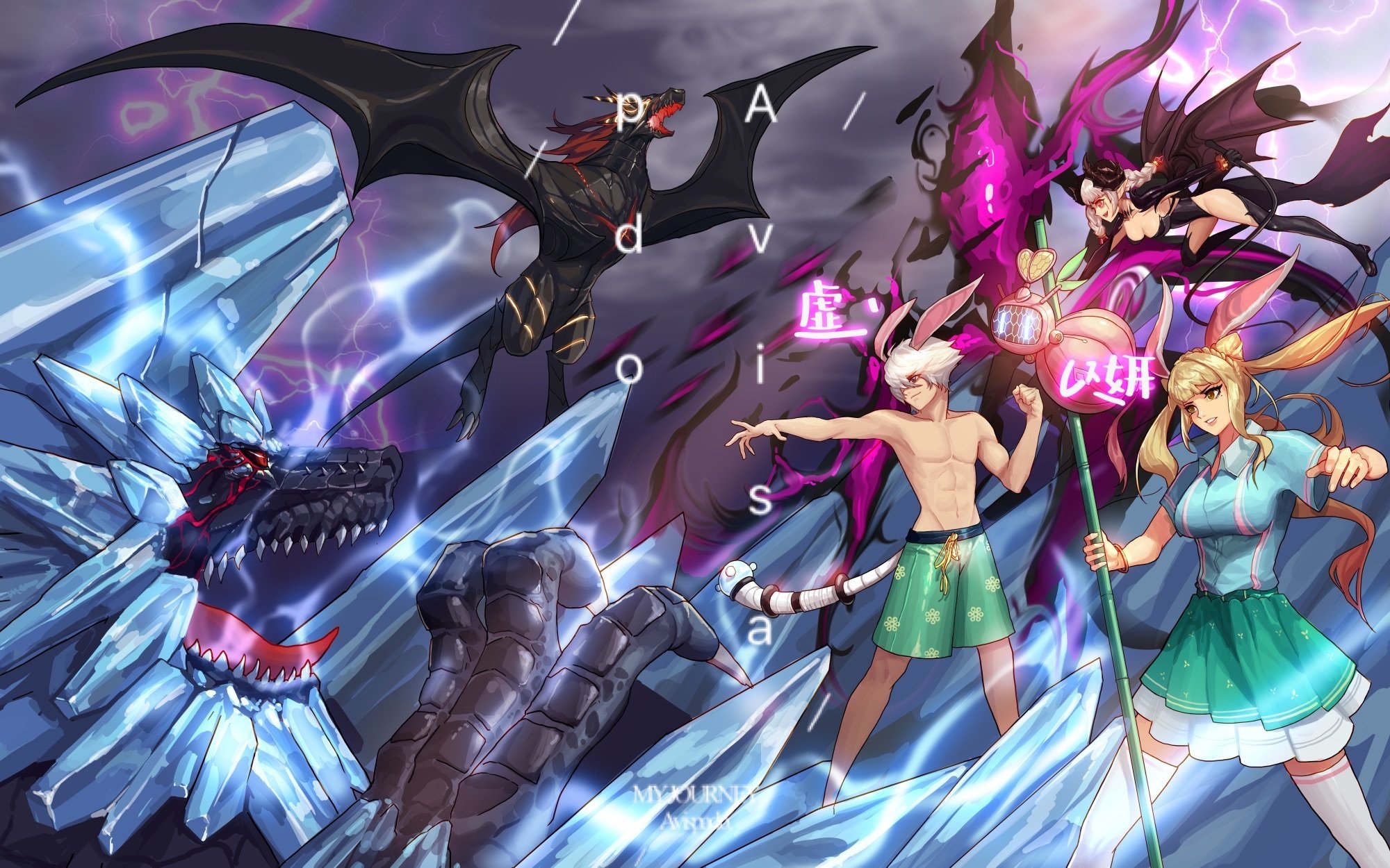 【第43周共创大赏】爆帅兔耳刃影拔刀斩VS女法师六人众大头萌照10