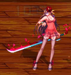 【铃音奈绪】女鬼剑全时装半透红色内衣，短裙半透丝袜高跟鞋（更新至2023.5.8）11
