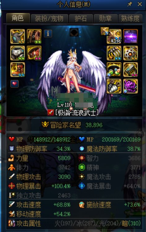 刚回归没多久，照着别人的装备抄的，抄了个四不像1