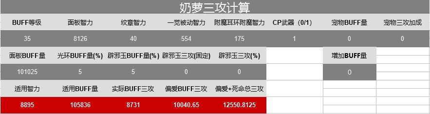 三奶三攻计算表1
