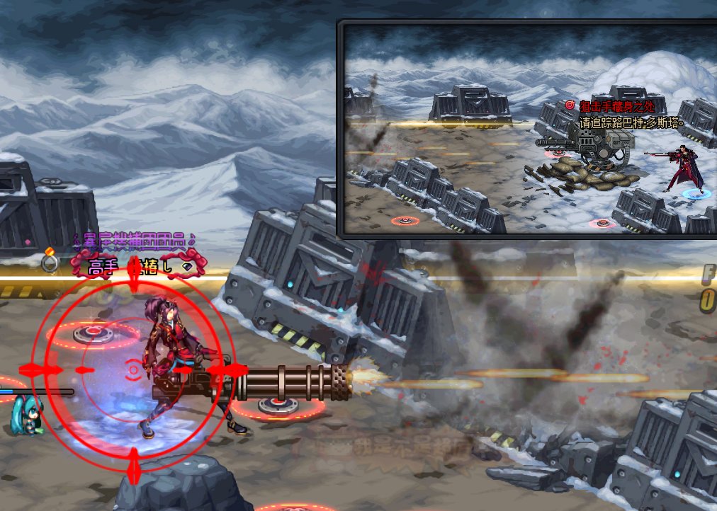 才发现，枪手的格林机枪可以打碎机要的路障1