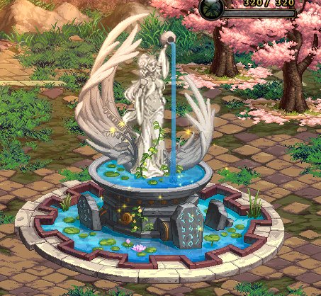 【寂寞帅猫】家园泉水改阿芙洛狄忒女神像2