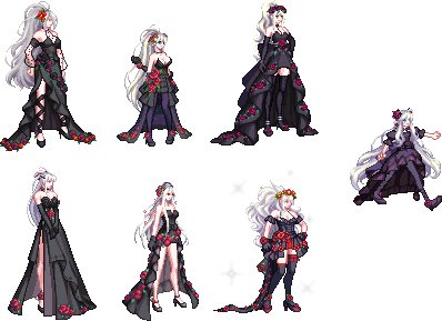 【Laishutia】全时装改黑色婚纱（女性职业散搭）1