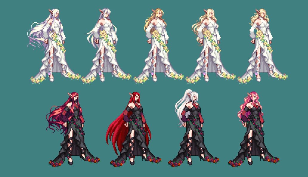 【暖暖笔记】熊叔侃时装：2023.04.五一耕耘时装：婚纱2.0点评：女角色篇14