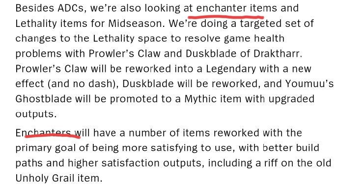 设计师发布季中大量改动预告，射手神话洗牌，软辅装备优化等5