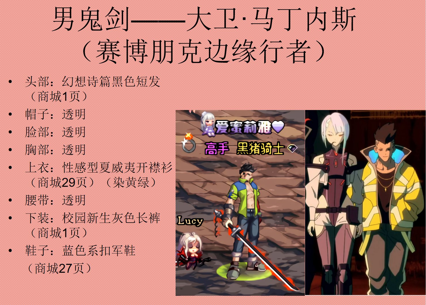 【多图预警】28套男角色暖暖（鬼剑、格斗、枪手、圣职）3