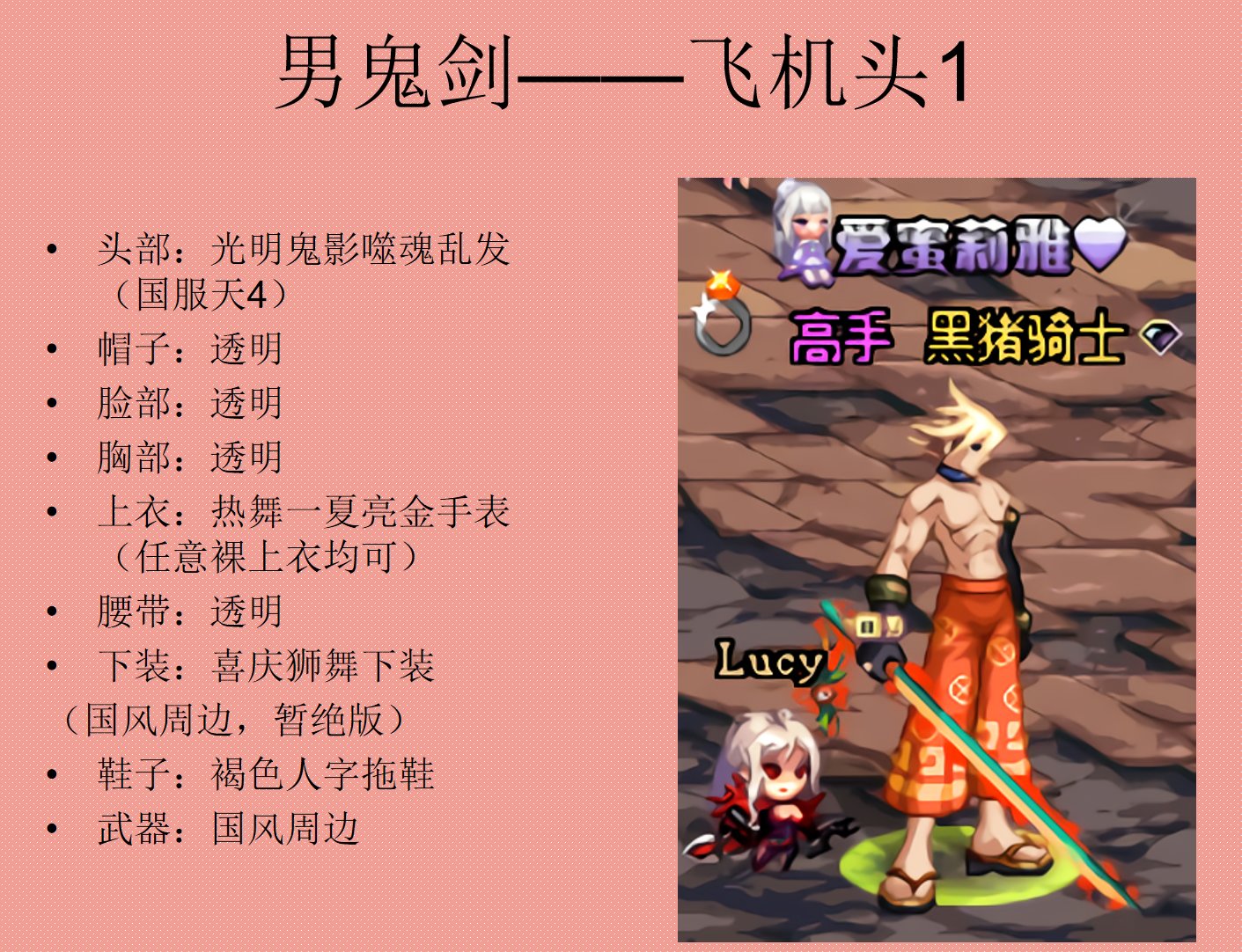 【多图预警】28套男角色暖暖（鬼剑、格斗、枪手、圣职）14