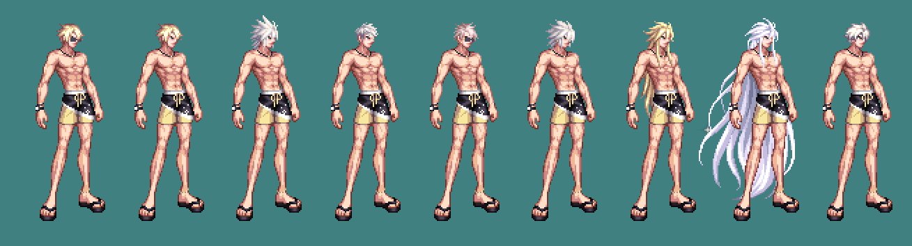 【暖暖笔记】熊叔侃时装：2023.07.夏日套：夏梦水上乐园：枪手+魔法篇5