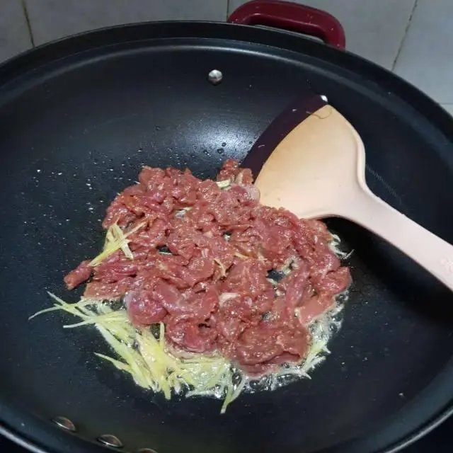 一天一道菜之姜丝牛肉2