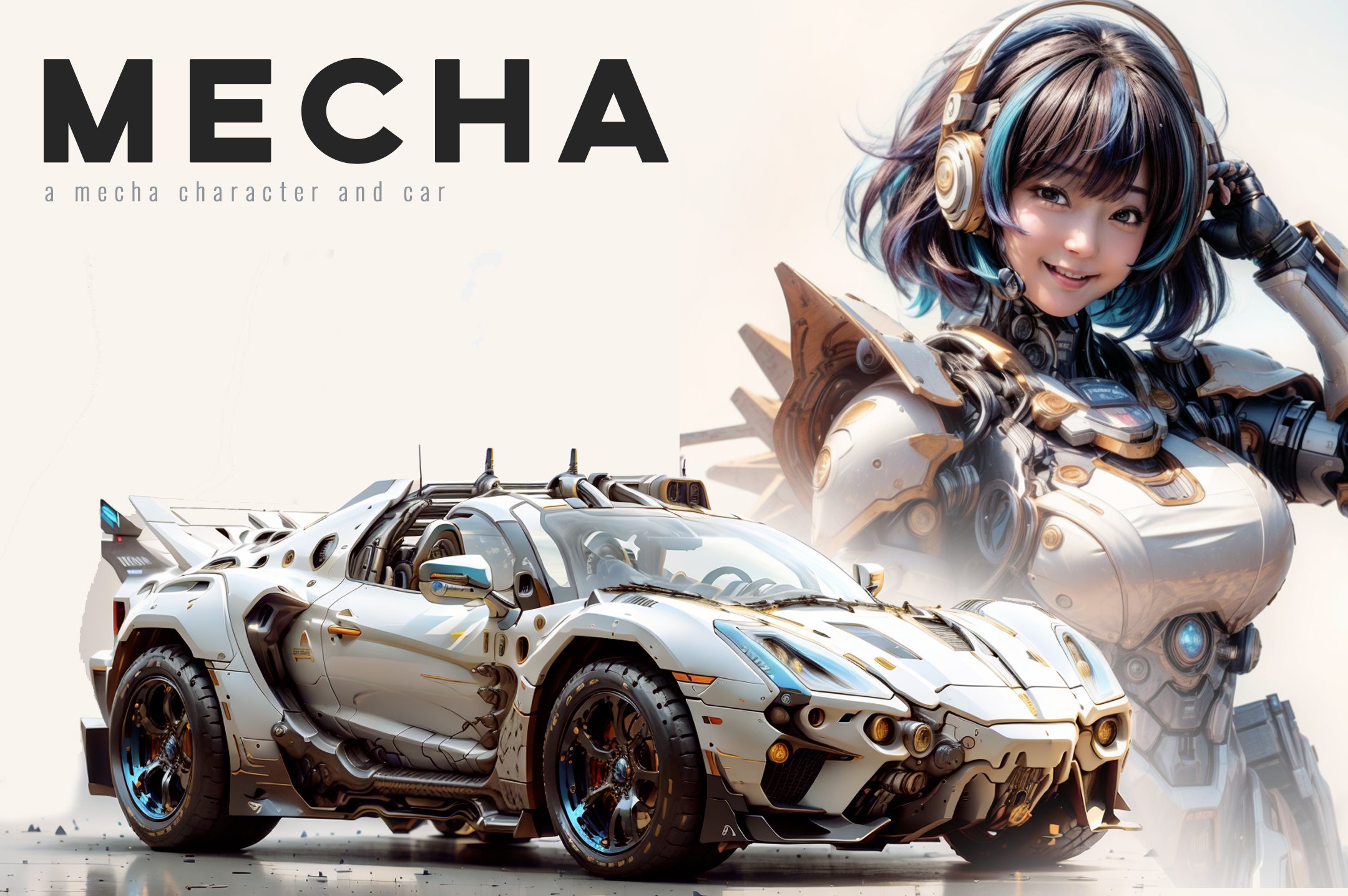 一组机甲风格的汽车+人形图片7