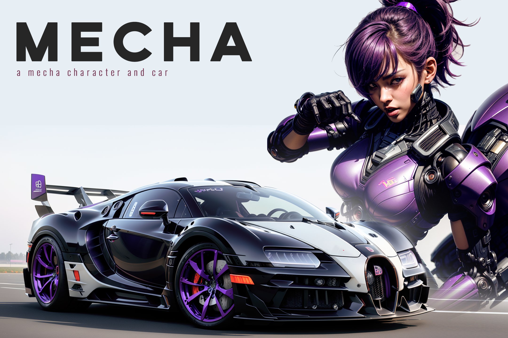 一组机甲风格的汽车+人形图片10