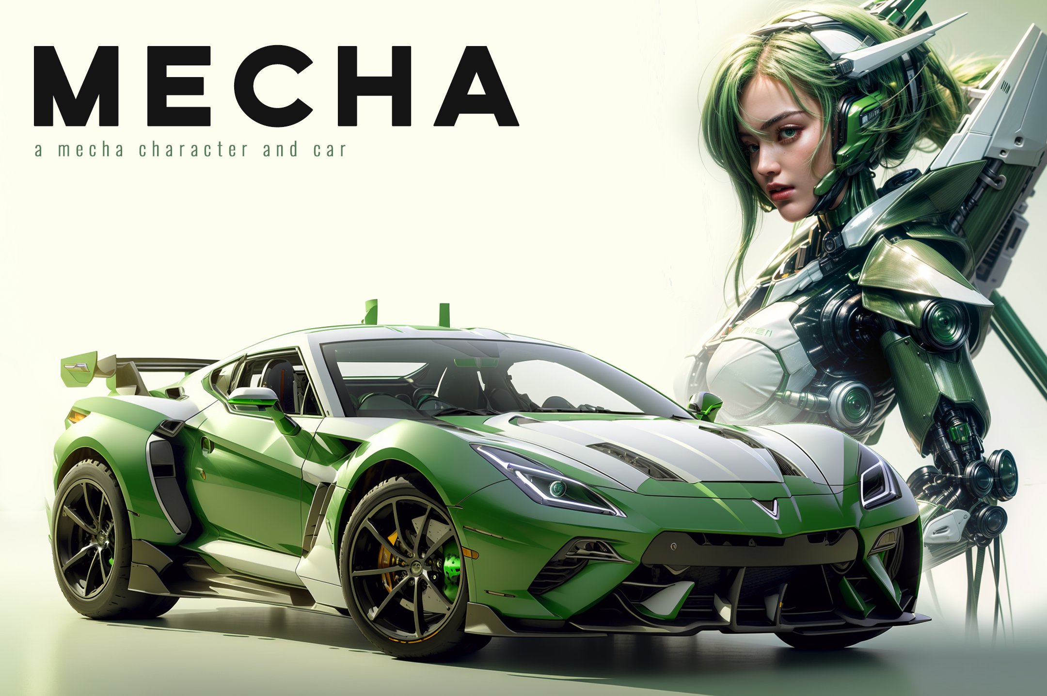 一组机甲风格的汽车+人形图片9