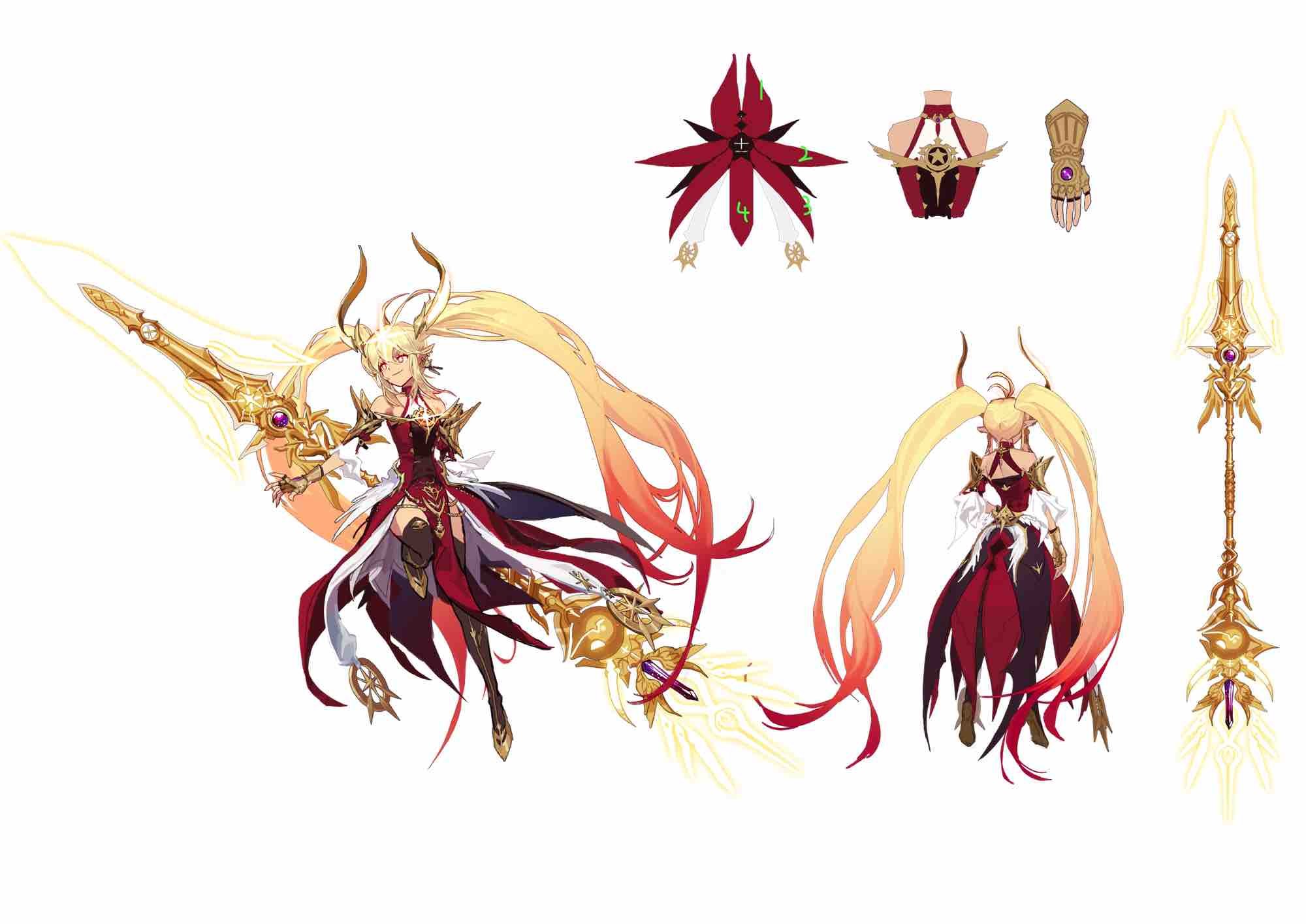 【DNF助手小师妹新动态】力法三觉立绘以变身改版的设计稿2