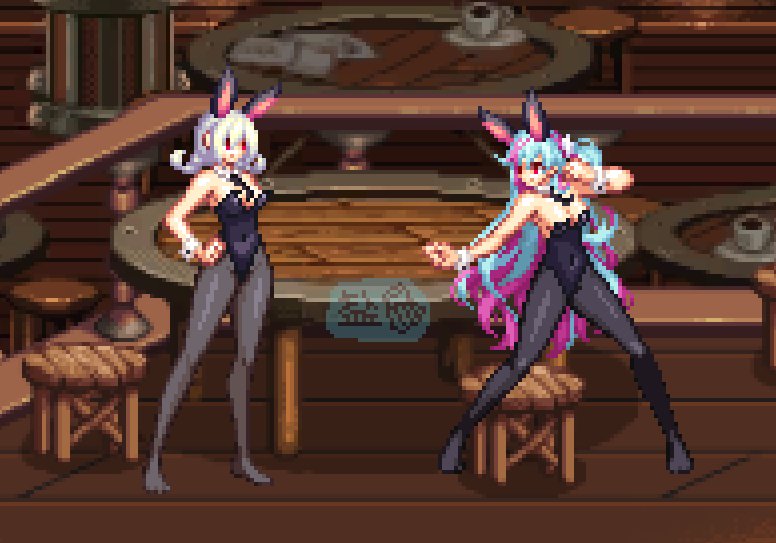 【三月征稿】弓箭手兔女郎服乳摇版-手绘-0.95-2
