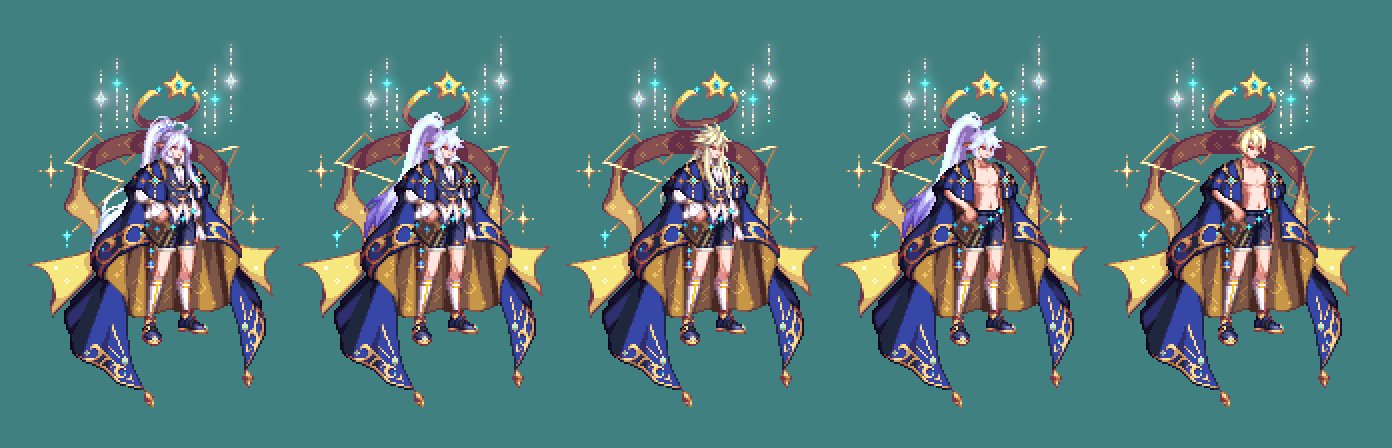 【暖暖笔记】熊叔侃时装：2023.09.金秋套：魔幻星座（次元回廊）：男女魔法&暗夜（至尊篇8